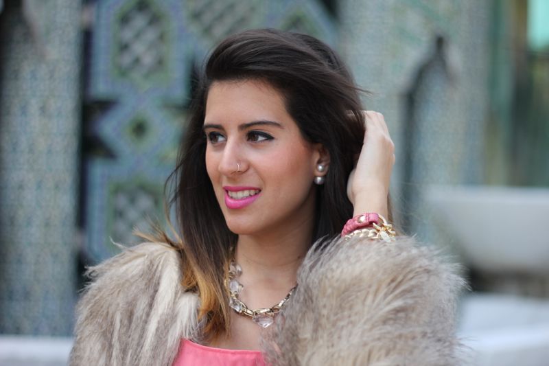 diseño vestido rosa