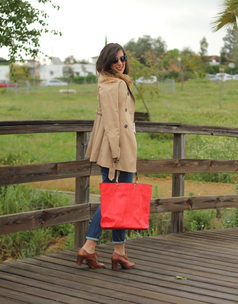 Gabardina camel