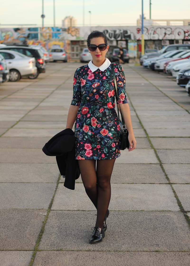 Vestido estampado de flores