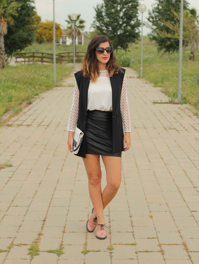 Black and white outfit