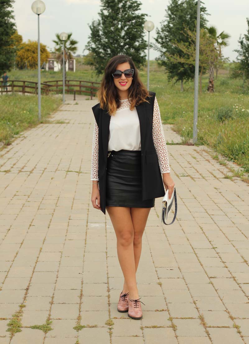 Black and white outfit