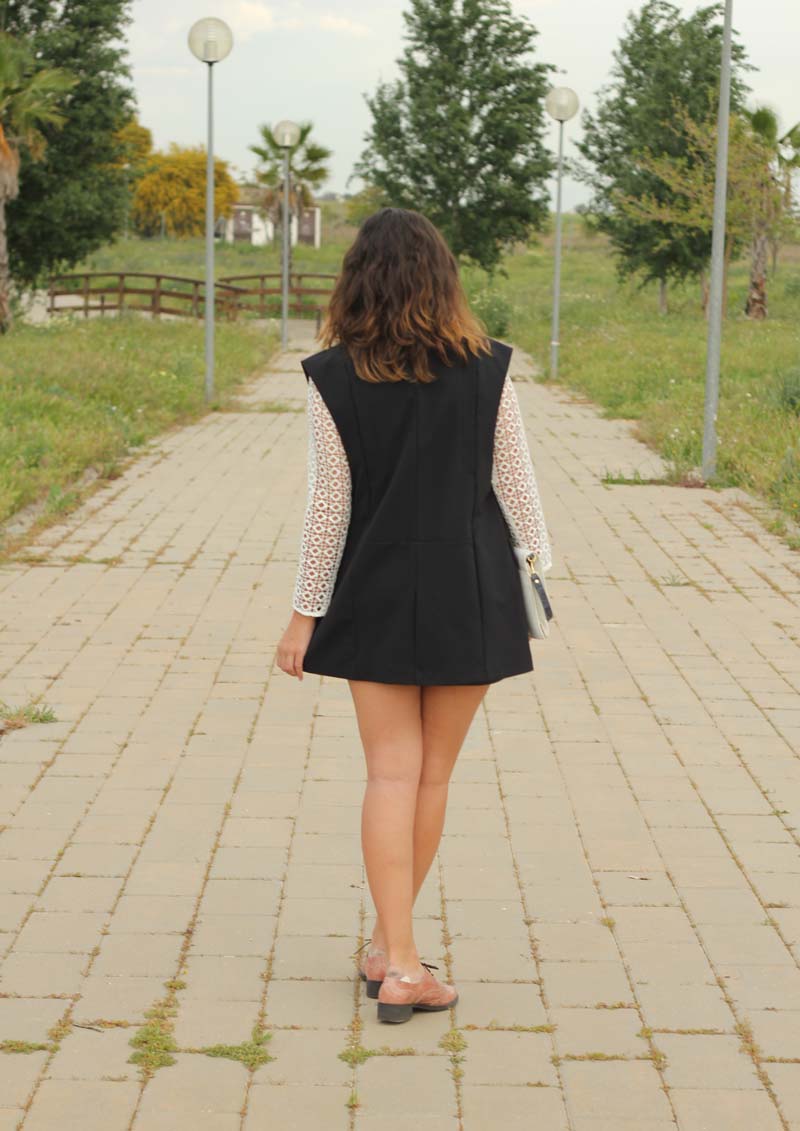 Black and white outfit