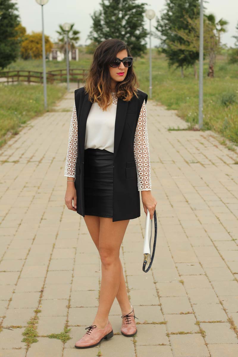 Black and white outfit