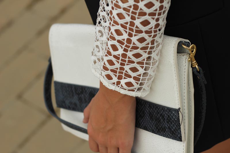 Black and white outfit