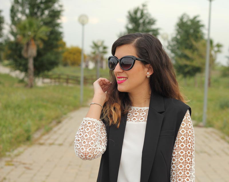 Black and white outfit