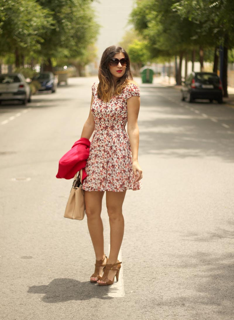 Vestido estampado con flores