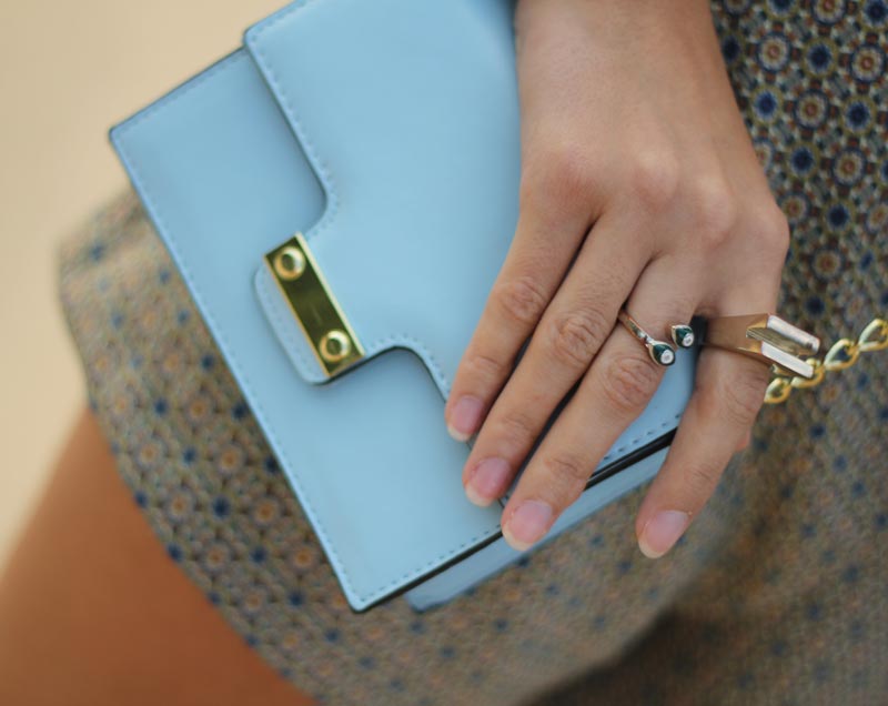 Bolso celeste Primark