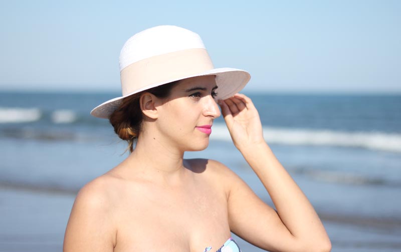 Bikini bandeau de lunares