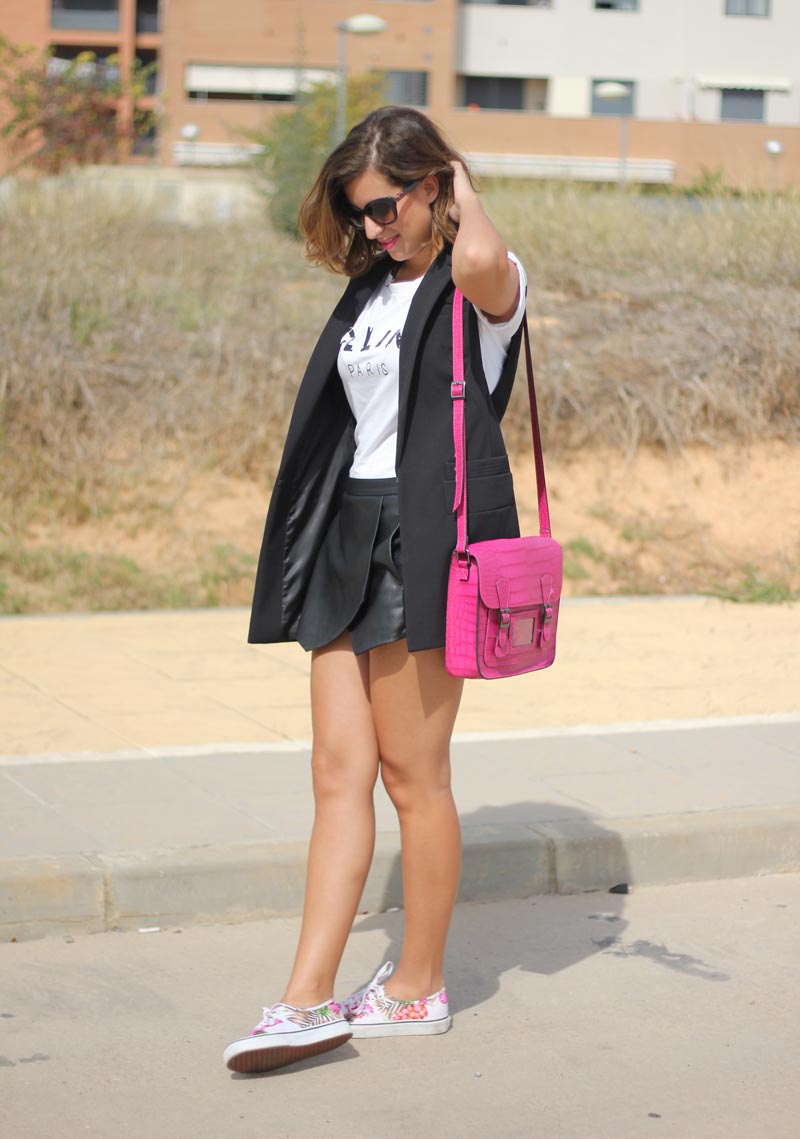 black and pink clothes