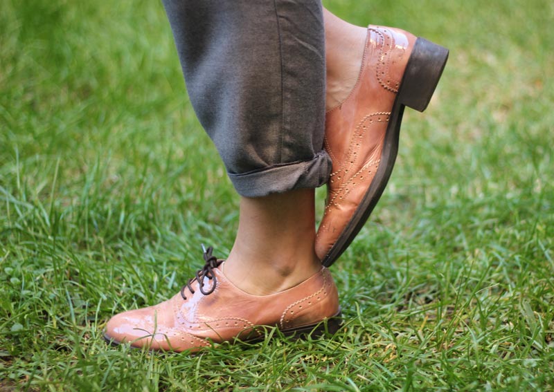 Oxford de charol en color rosa