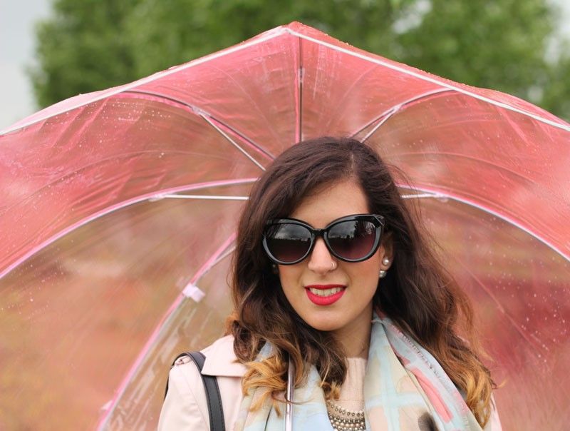 Pink umbrella