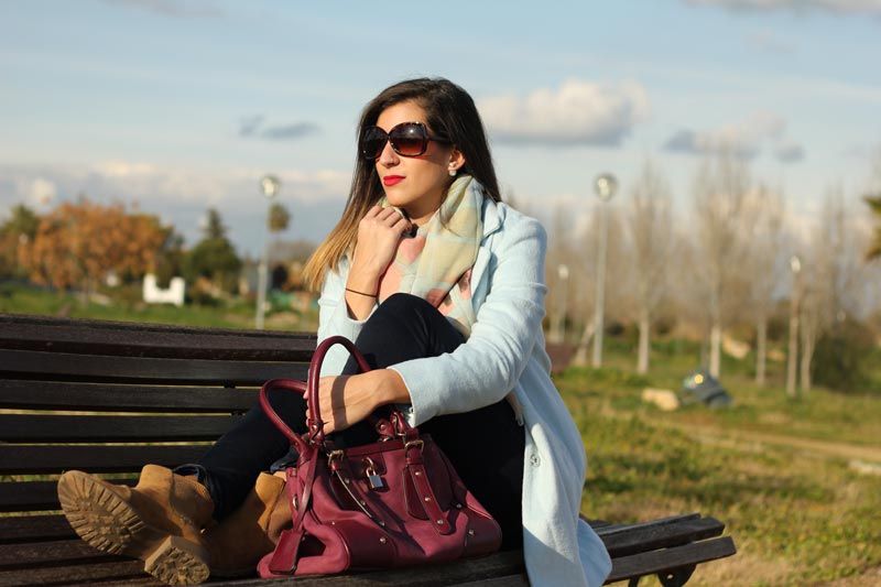 Abrigo celeste cielo de Primark