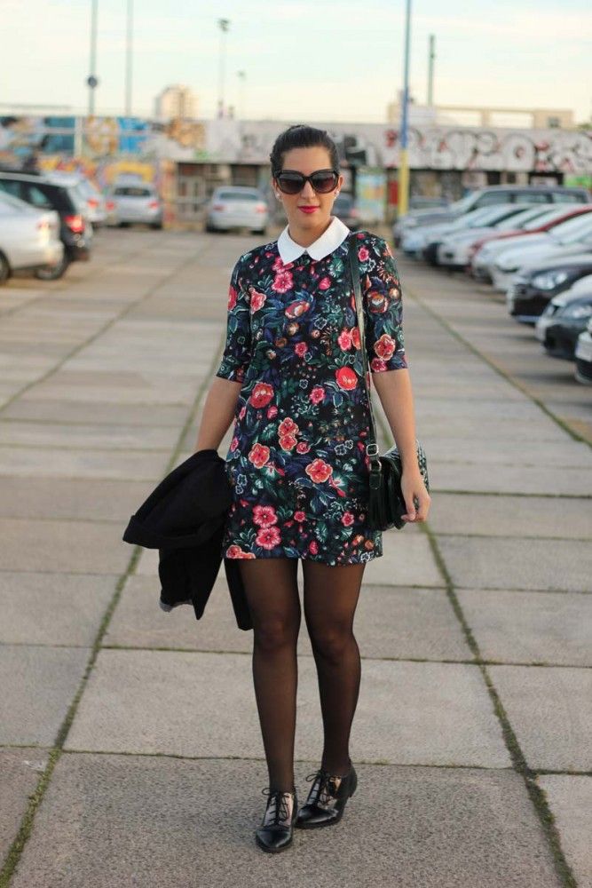 Vestido estampado de flores