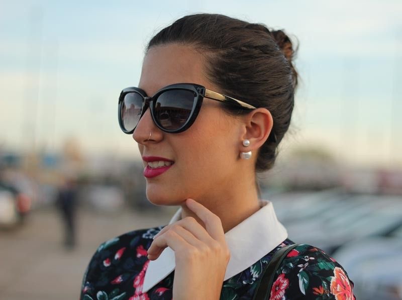 Vestido estampado de flores