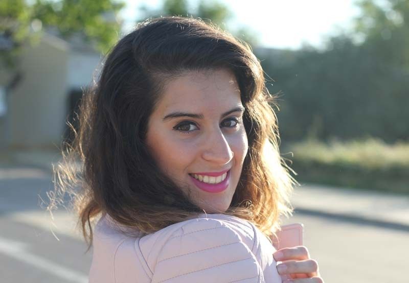 Pink jacket + boyfriend jeans