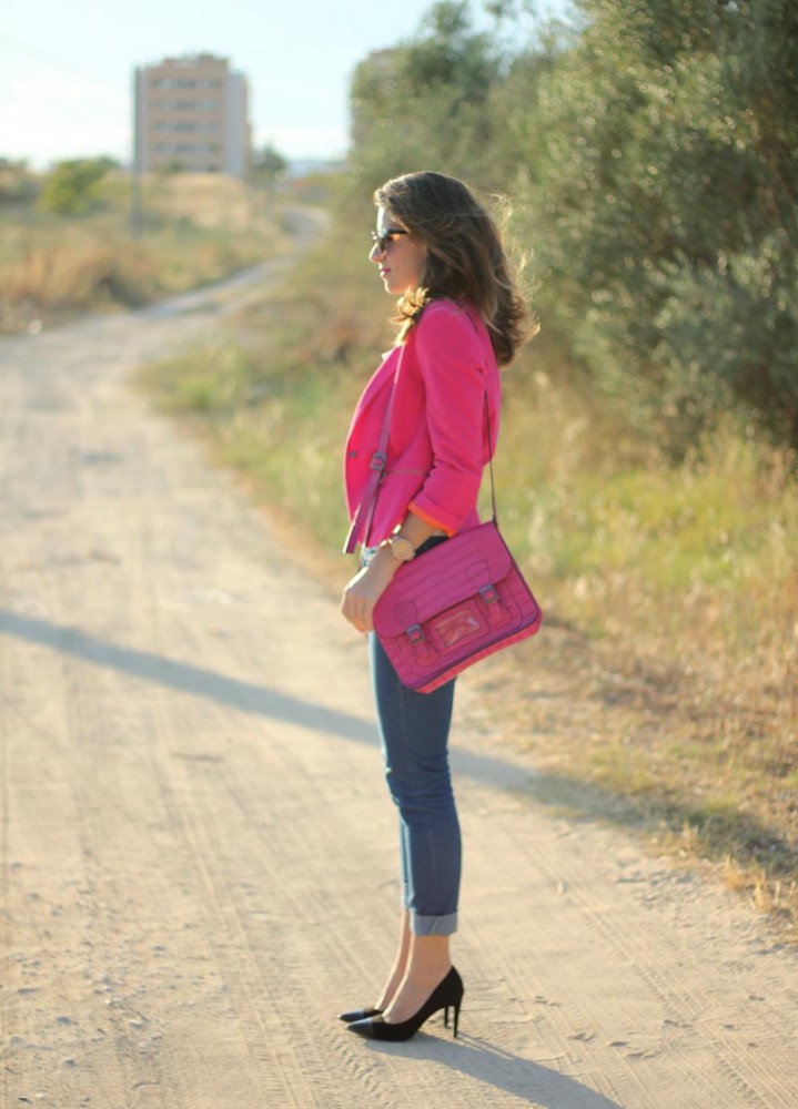 Pink blazer