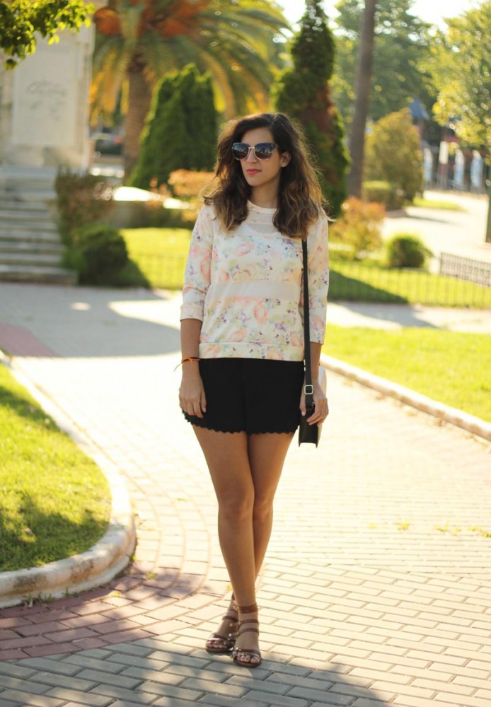 flowers sweatshirt