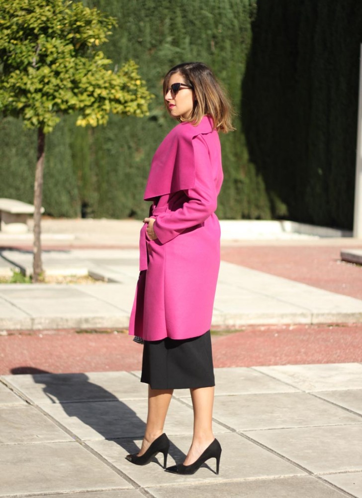 Abrigo fucsia