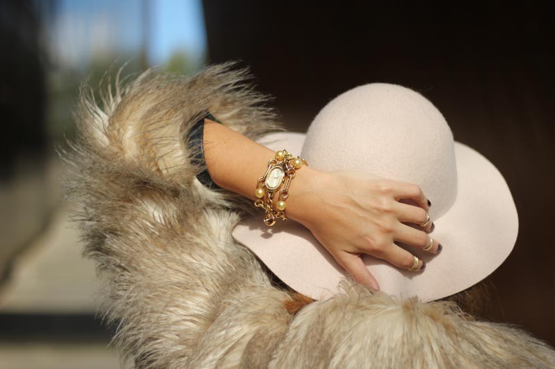 Pantalones campana rosa cuarzo